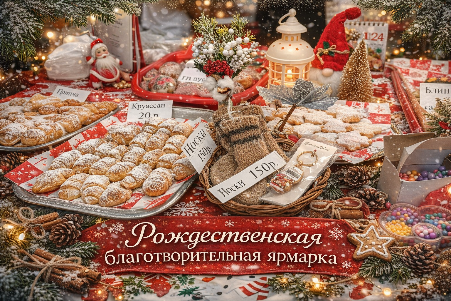 Рождественская благотворительная ярмарка.